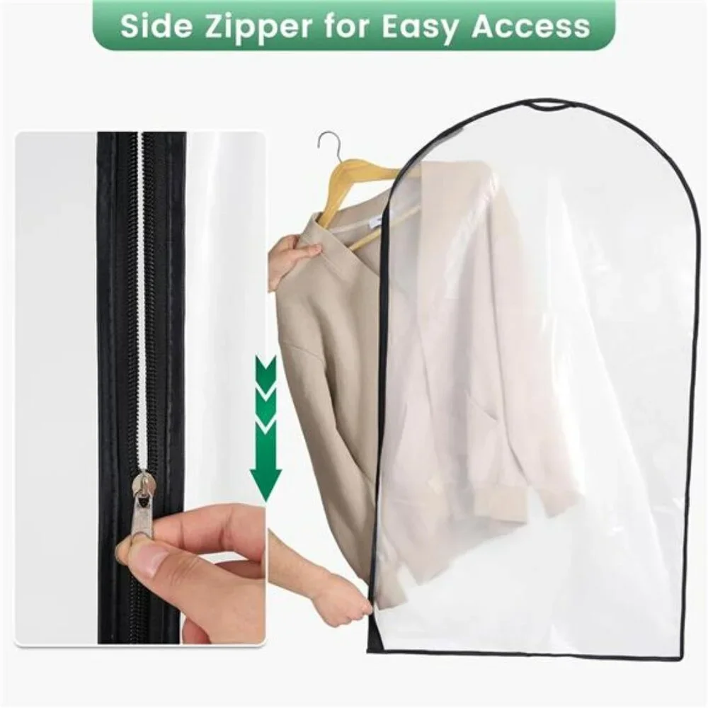 Garment Bags for Hanging Clothes 6 Pack Closet Storage Dress Suit Travel Covers